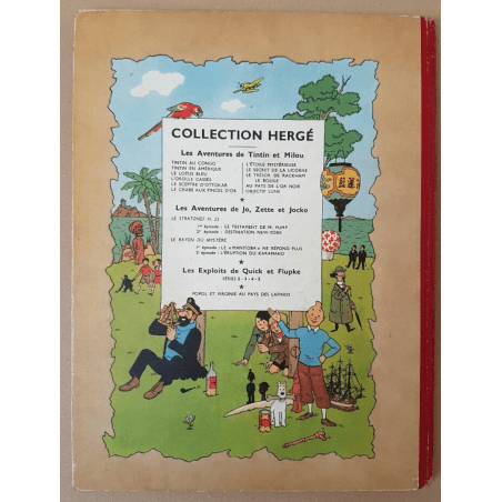 Tintin T.16 / Hergé / Objectif Lune / (B8 belge) - C - EO - (1953)