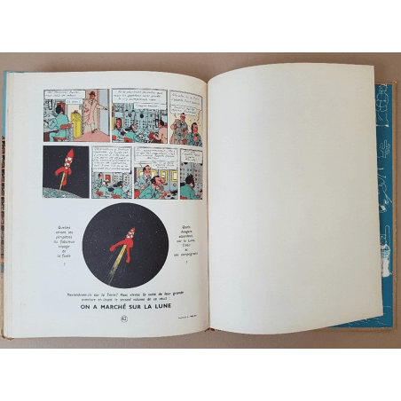Tintin T.16 / Hergé / Objectif Lune / (B8 belge) - C - EO - (1953)