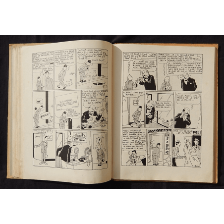  Tintin T.05 / Hergé / Le Lotus bleu / N&B / C / EO / 5 hors texte couleurs - (1936)
