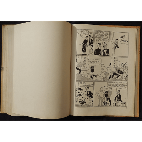 Tintin T.05 / Hergé / Le Lotus bleu / N&B / C / EO / 5 hors texte couleurs - (1936)