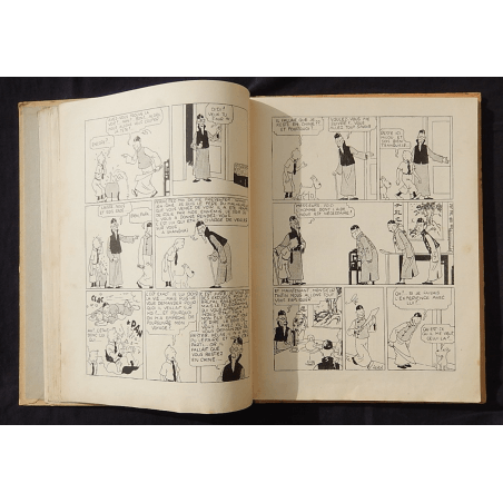  Tintin T.05 / Hergé / Le Lotus bleu / N&B / C / EO / 5 hors texte couleurs - (1936)