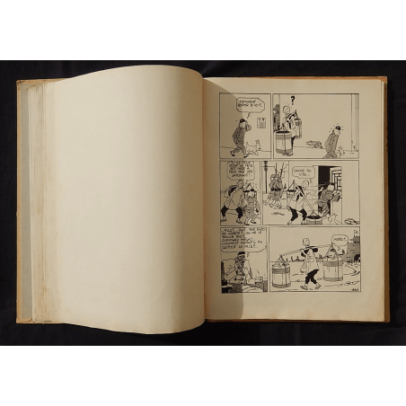  Tintin T.05 / Hergé / Le Lotus bleu / N&B / C / EO / 5 hors texte couleurs - (1936)