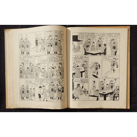  Tintin T.05 / Hergé / Le Lotus bleu / N&B / C / EO / 5 hors texte couleurs - (1936)