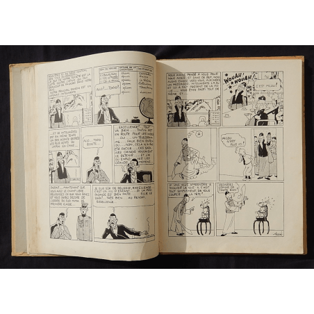  Tintin T.05 / Hergé / Le Lotus bleu / N&B / C / EO / 5 hors texte couleurs - (1936)
