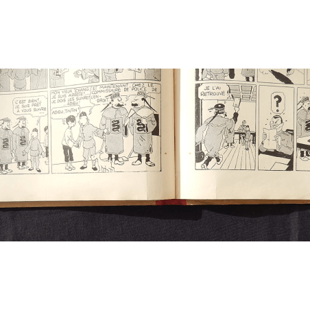  Tintin T.05 / Hergé / Le Lotus bleu / N&B / C / EO / 5 hors texte couleurs - (1936)