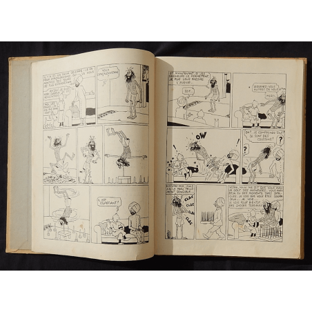 Tintin T.05 / Hergé / Le Lotus bleu / N&B / C / EO / 5 hors texte couleurs - (1936)