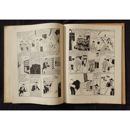  Tintin T.05 / Hergé / Le Lotus bleu / N&B / C / EO / 5 hors texte couleurs - (1936)