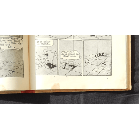  Tintin T.05 / Hergé / Le Lotus bleu / N&B / C / EO / 5 hors texte couleurs - (1936)