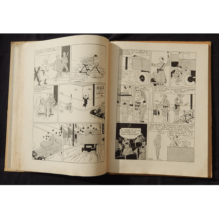  Tintin T.05 / Hergé / Le Lotus bleu / N&B / C / EO / 5 hors texte couleurs - (1936)