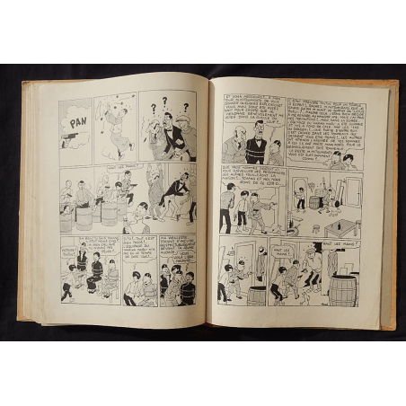  Tintin T.05 / Hergé / Le Lotus bleu / N&B / C / EO / 5 hors texte couleurs - (1936)