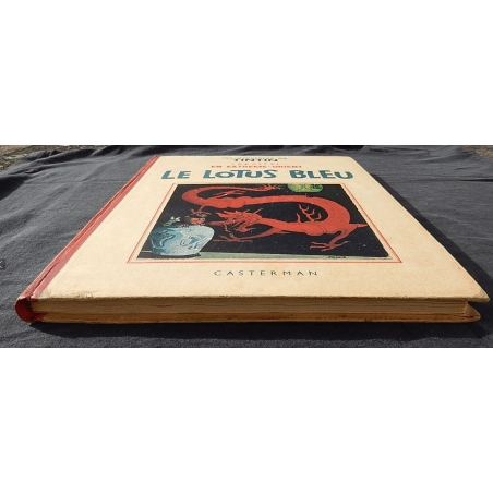  Tintin T.05 / Hergé / Le Lotus bleu / N&B / C / EO / 5 hors texte couleurs - (1936)