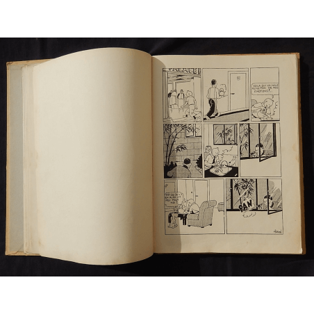  Tintin T.05 / Hergé / Le Lotus bleu / N&B / C / EO / 5 hors texte couleurs - (1936)