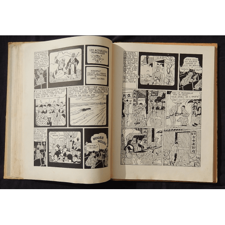  Tintin T.05 / Hergé / Le Lotus bleu / N&B / C / EO / 5 hors texte couleurs - (1936)