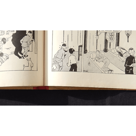  Tintin T.05 / Hergé / Le Lotus bleu / N&B / C / EO / 5 hors texte couleurs - (1936)