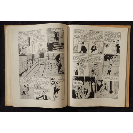  Tintin T.05 / Hergé / Le Lotus bleu / N&B / C / EO / 5 hors texte couleurs - (1936)