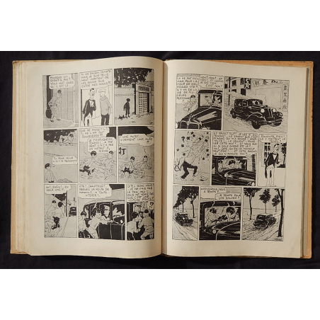  Tintin T.05 / Hergé / Le Lotus bleu / N&B / C / EO / 5 hors texte couleurs - (1936)