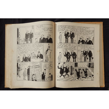  Tintin T.05 / Hergé / Le Lotus bleu / N&B / C / EO / 5 hors texte couleurs - (1936)