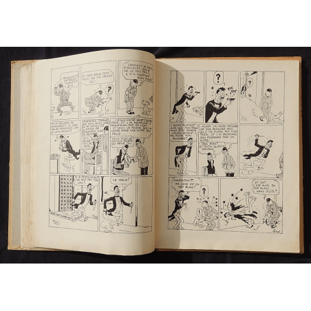  Tintin T.05 / Hergé / Le Lotus bleu / N&B / C / EO / 5 hors texte couleurs - (1936)