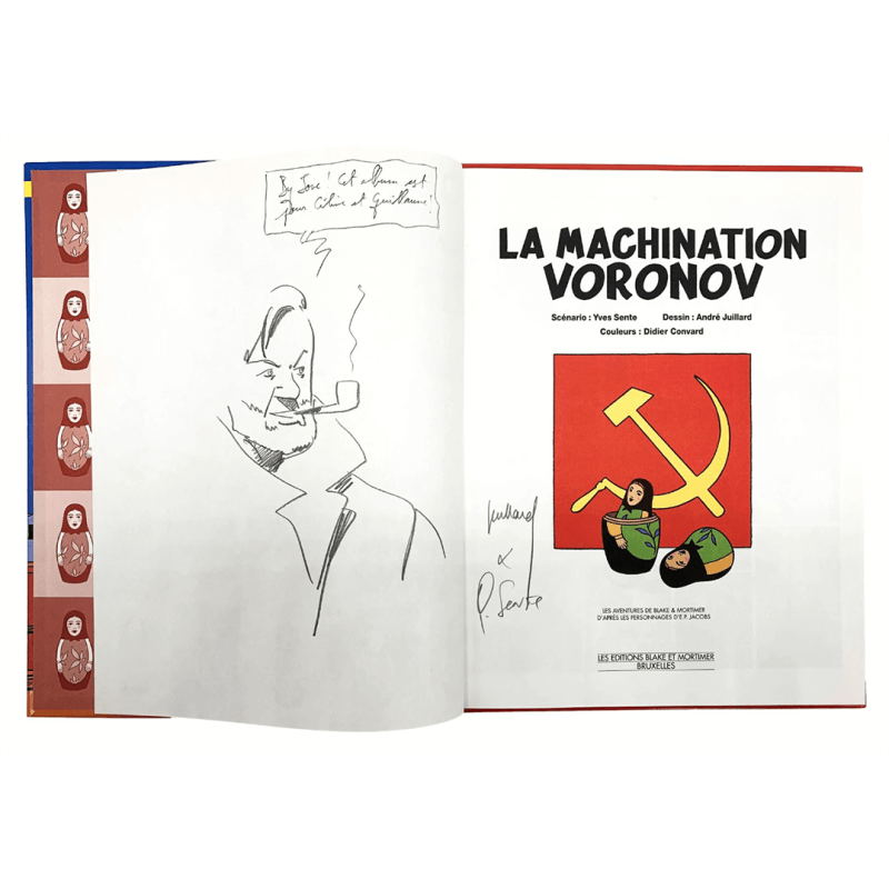 Blake et Mortimer T.14 / La machination Voronov / Dédicace de Juillard / EO / 2014