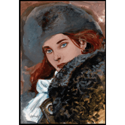 Dessin original Faure pour la série Elsa chez Glénat