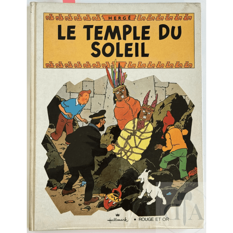 Tintin / Hergé / Album pop-hop T.02 "Le temple du soleil" EO de 1969