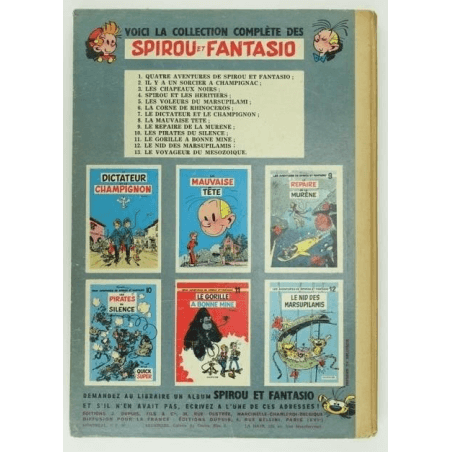 Spirou en Fantassin T.13 / Reiziger uit het Mesozoïcum / Franquin / EO 1960