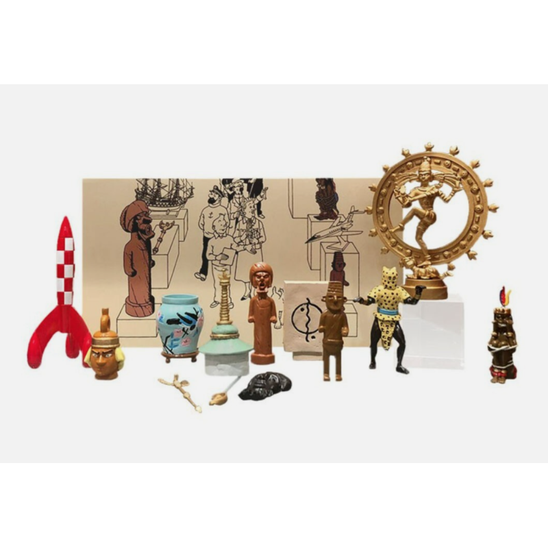 Tintin / Hergé / Coffret musée imaginaire de Tintin 13 figurines / Réf 46530 / Neuf Tintin / Hergé / Coffret musée imaginaire de Tintin 13 figurines / Réf 46530 / Neuf