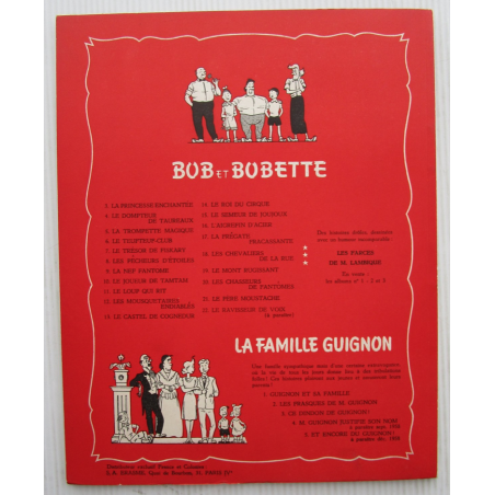 Bob et Bobette T.21 / Le père moustache / Vandersteen W. / B / EO / 1958