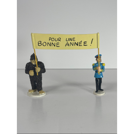 Tintin / Hergé / “Carte de voeux 1972” / Série 4 complète / réf 46995 / 46998
