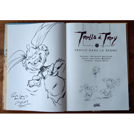 Trolls de Troy / Trolls dans la brume / Dédicace de Mourier / EO