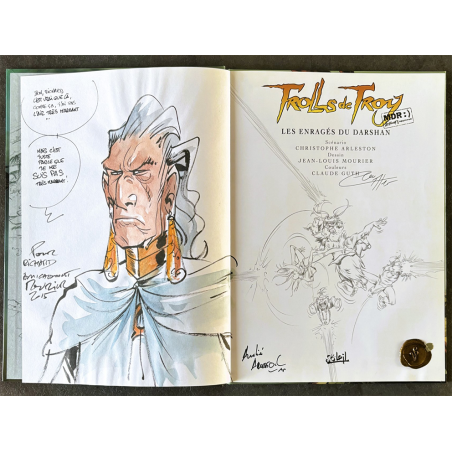Trolls de Troy T.10 / Les Enragés du Darshan (II) / Dédicace couleur Mourier