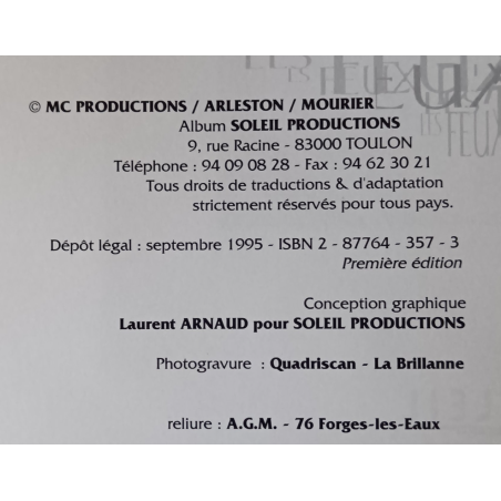 Les Feux d'Askell T.03 / Dédicace Mourier - Arleston / EO / 1995