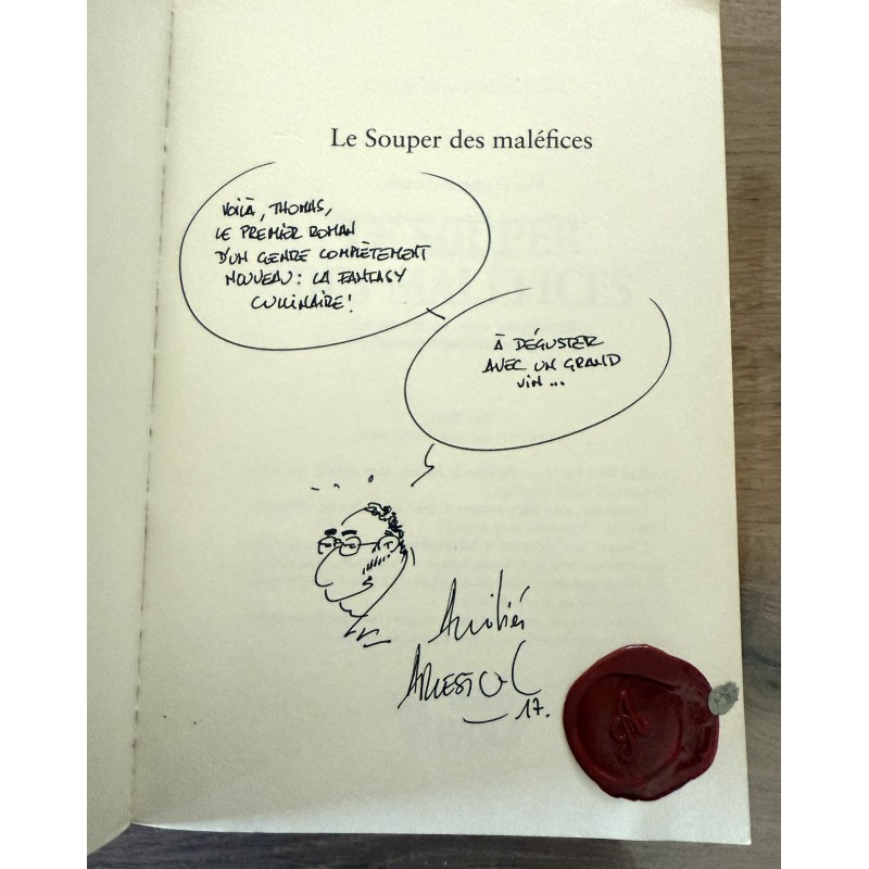 Le souper des maléfices / Dédicace Arleston et son cachet de cire /