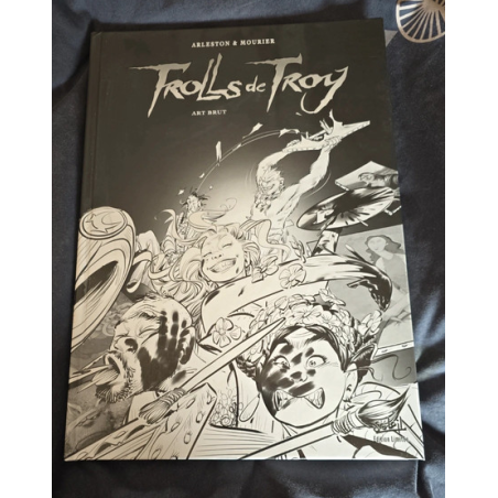 Troll de Troy "art brut" / Tirage limité noir et blanc / Dédicacé par Mourier