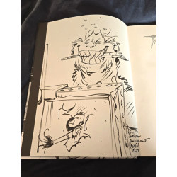 Troll de Troy "art brut" / Tirage limité noir et blanc / Dédicacé par Mourier