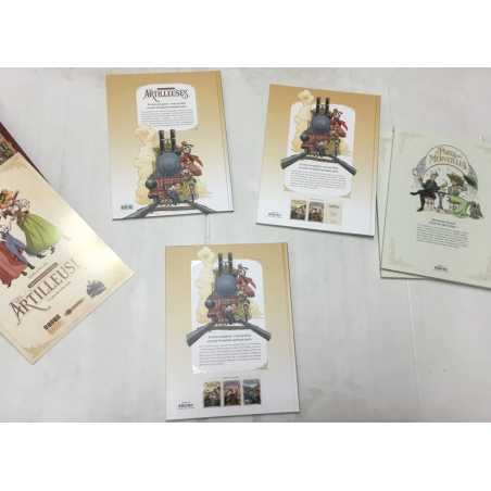 Le Paris des Merveilles T.01 + T.02 + Les Artilleuses T.01 à T.03 + Dédicace Willem / 5 x C + coffret / EO / 2020/2023.0