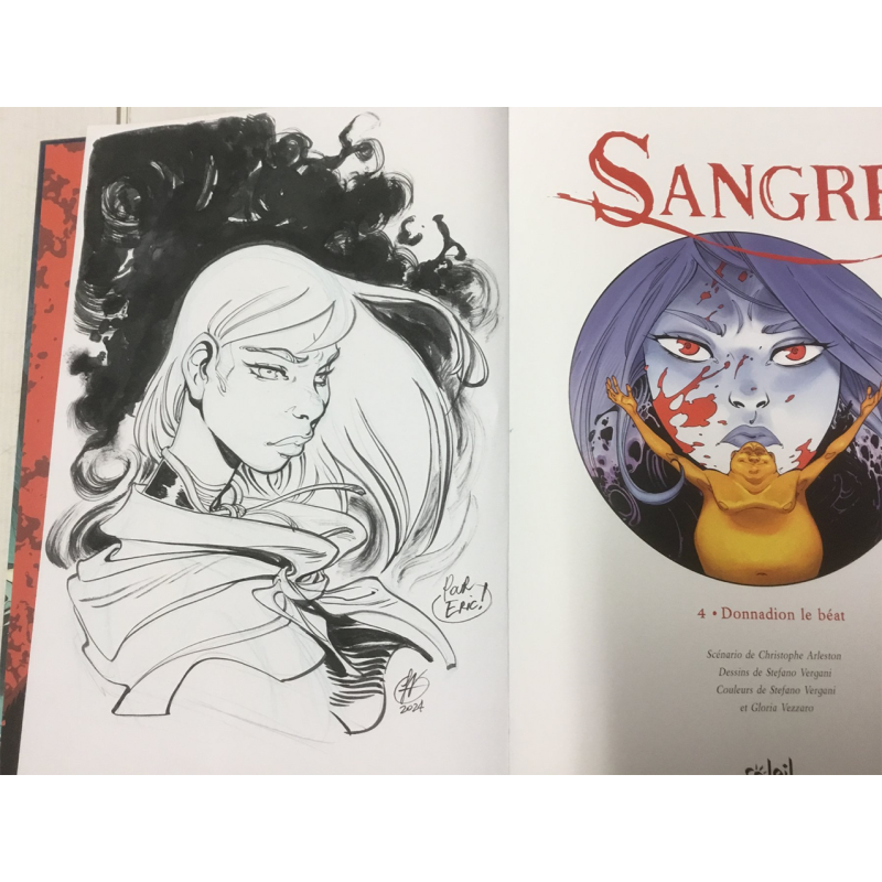 Sangre T.04 / Donnadion le Béat / Dessin original Vergani / EO - 2023