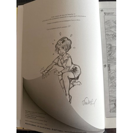 Natacha T.21 / Le regard du passé / TT / Dédicacé par Walthéry