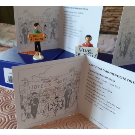 Tintin / Hergé / Pixi Carte de voeux 1972 Série 03 / 2013
