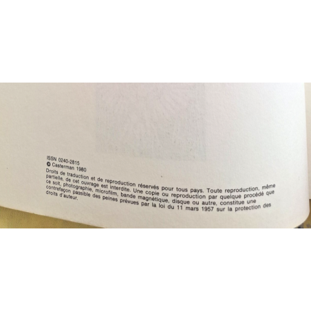 Silence / Dédicace Comès / B / Réédition 1982