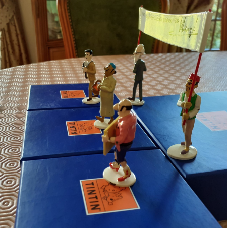 Tintin / Hergé /  Figurines Moulinsart / Pixi Série carte de voeux Nr 5