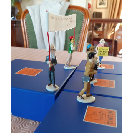 Tintin / Hergé /  Figurines Moulinsart / Pixi Série carte de voeux Nr 5