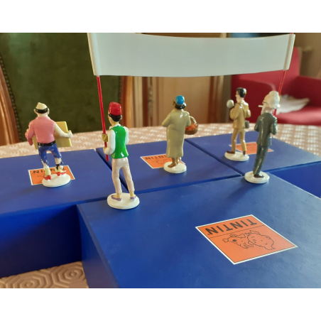 Tintin / Hergé /  Figurines Moulinsart / Pixi Série carte de voeux Nr 5