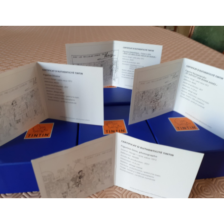 Tintin / Hergé /  Figurines Moulinsart / Pixi Série carte de voeux Nr 5
