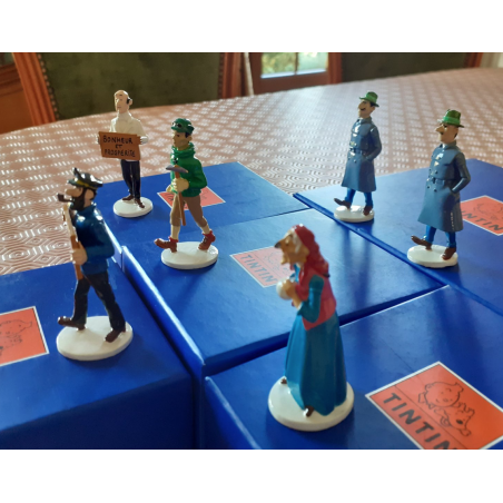 Tintin / Hergé /  Figurines Moulinsart / Pixi Série carte de voeux Nr 6