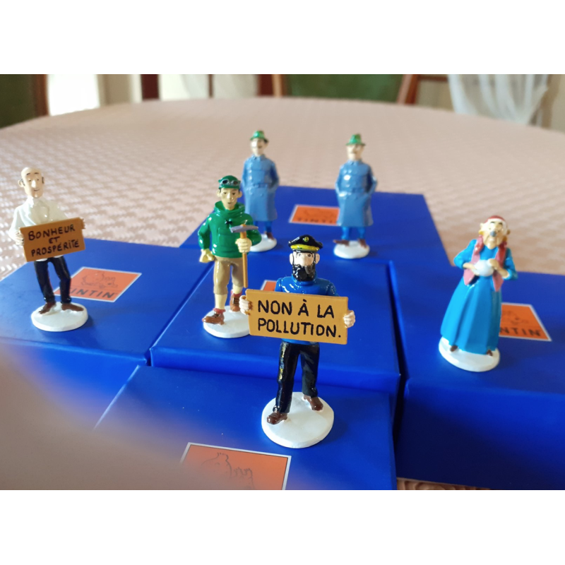 Tintin / Hergé /  Figurines Moulinsart / Pixi Série carte de voeux Nr 6