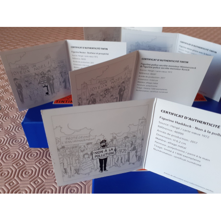Tintin / Hergé /  Figurines Moulinsart / Pixi Série carte de voeux Nr 6