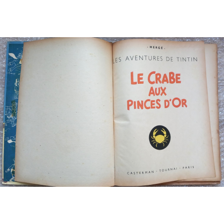 Tintin T.09 / Le crabe aux pinces d'or (A23) / C / 1944