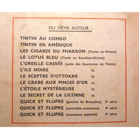 Tintin T.09 / Le crabe aux pinces d'or (A23) / C / 1944