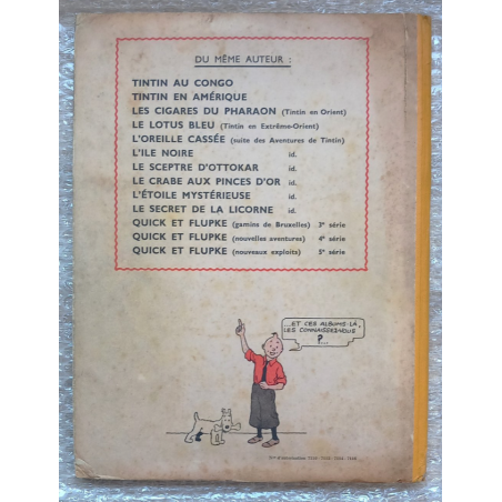 Tintin T.09 / Le crabe aux pinces d'or (A23) / C / 1944